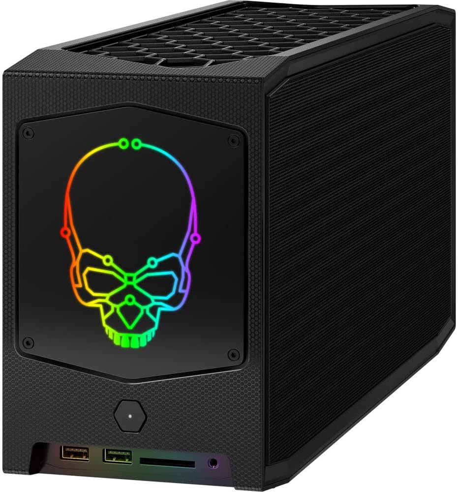 Intel 2022 NUC 11 Extreme Mini PC 8-Core i7-11700B 32GB DDR4 2TB SSD NVIDIA GeForce RTX 3060 12GB GDDR6 WiFi 6E RJ-45 HDMI DP 2xThunderbolt 4 RGB Lighting Win 11 Pro w/RE 32GB USB