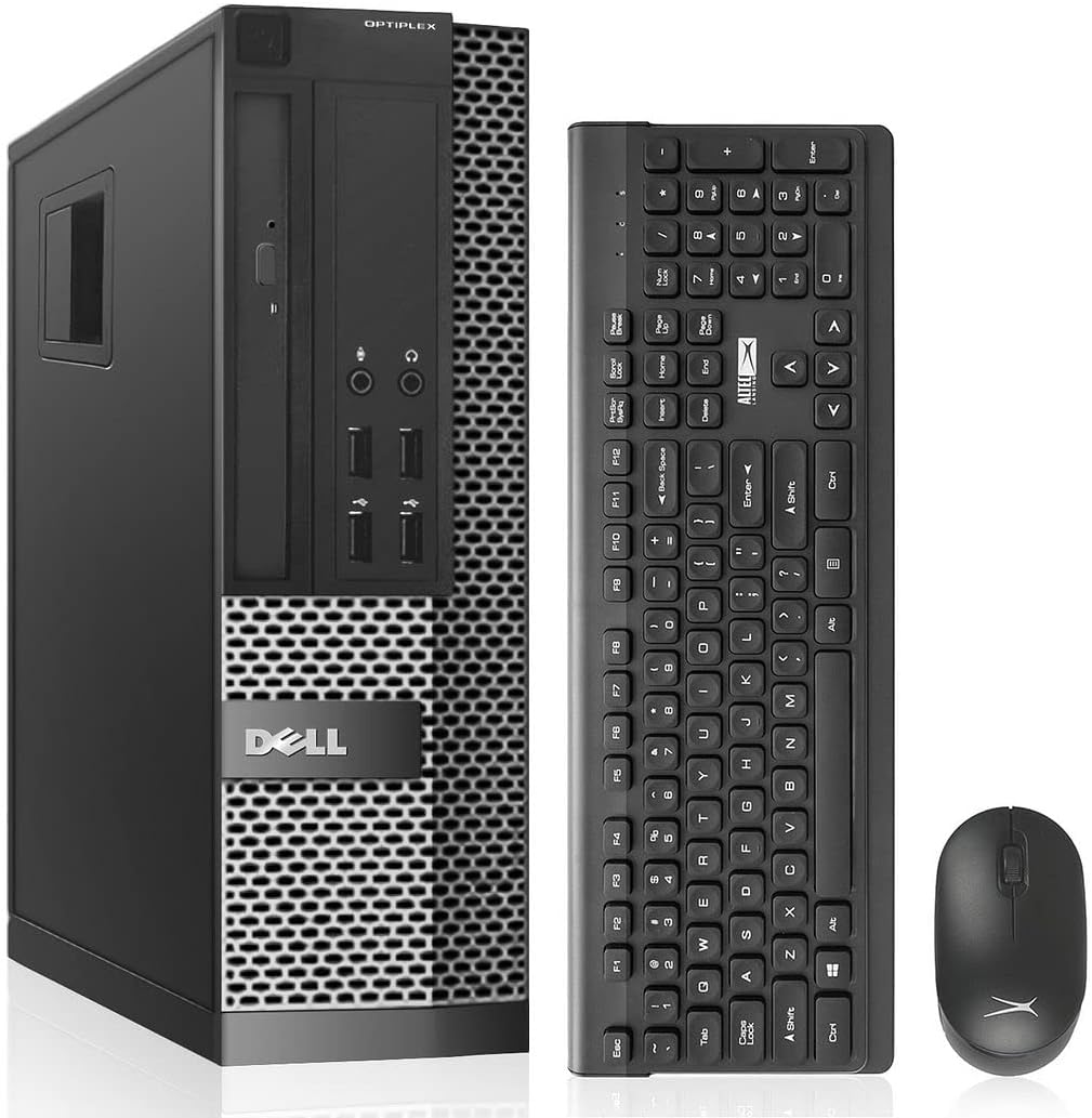 Dell OptiPlex 9010 Refurbished Desktop Computers i7, AC7260 Built-in WiFi Ready,32GB Ram 1TB SSD,HDMI Dual Monitor Support,Windows 10 Pro, TJJ Large Mouse Pad+Altec Wireless Keyboard Mouse (Renewed)