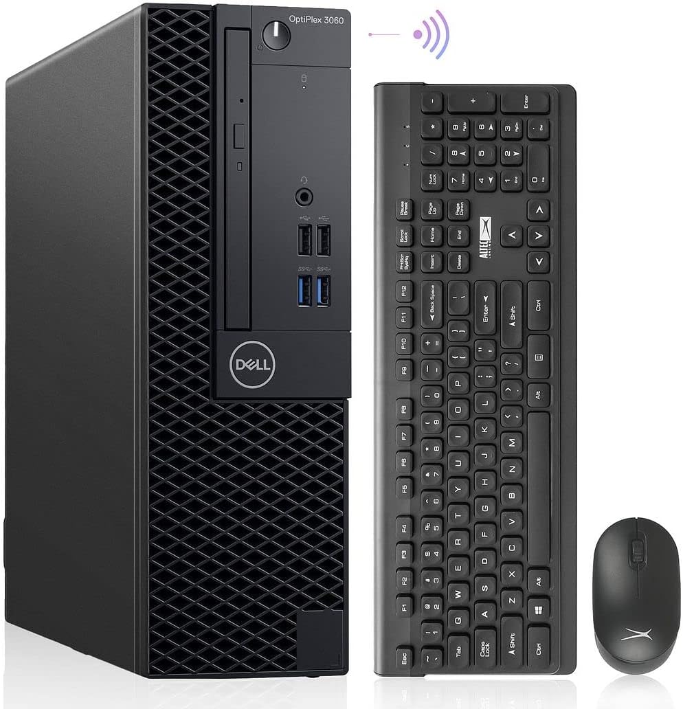 Dell OptiPlex 3060 Desktop Computers Windows 11 Pro, Hexa Core i7-8700 Up to 4.60GHz,16GB DDR4, 1TB M.2 NVMe SSD,1TB HDD,AX210 Built-in WiFi 6E, Small Form Factor PC, Black (Renewed)