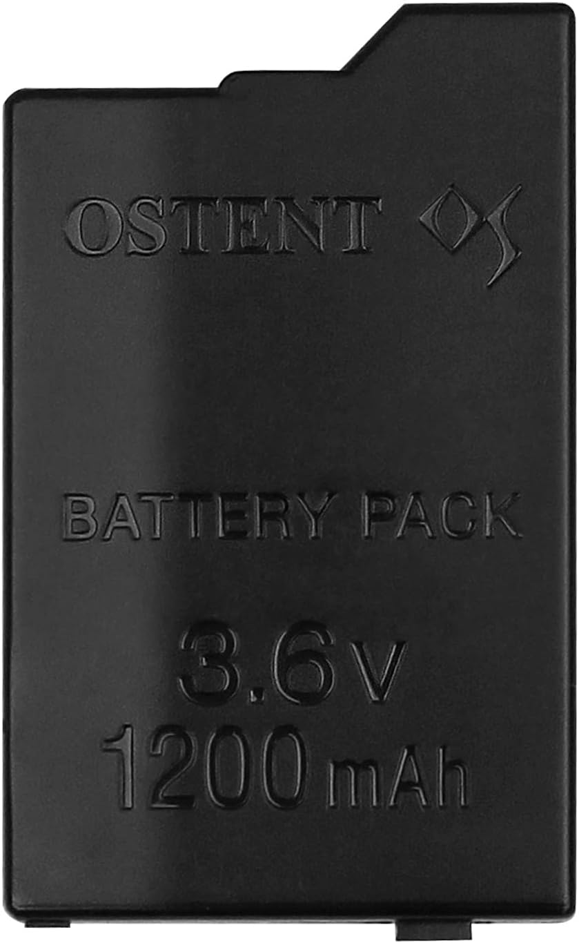 OSTENT 1200mAh 3.6V Li-ion Polymer Lithium Ion Rechargeable Battery Pack Replacement for Sony PSP 2000/3000 PSP-S110 Console