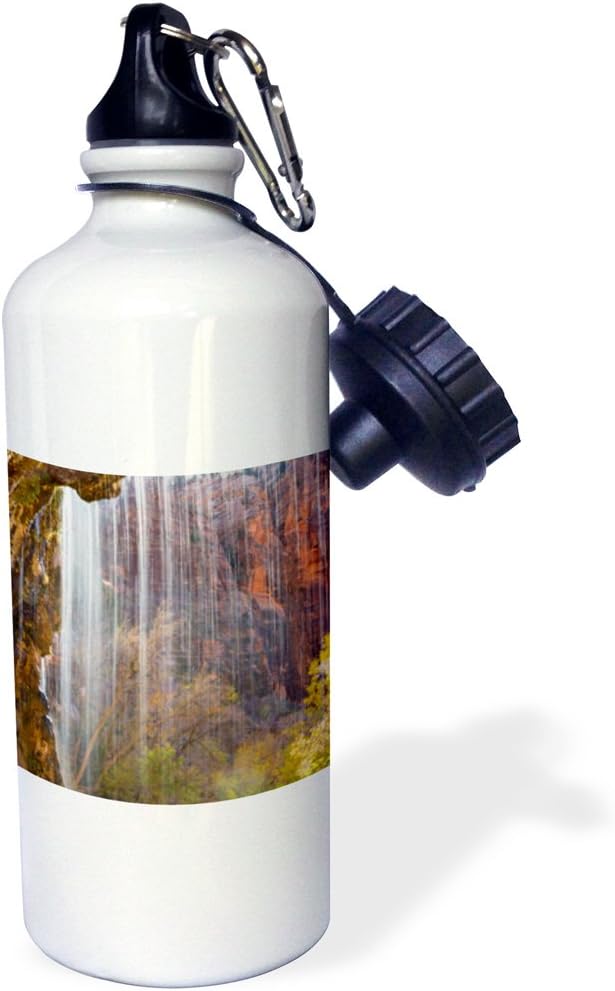 3dRose Weeping Rock-Utah, Zion National Park-Sports Water Bottle, 21oz , 21 oz, Multicolored