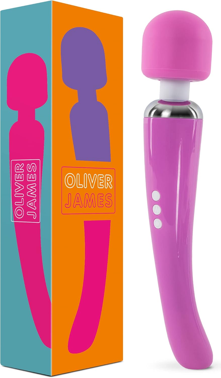 Vibrator for Women by Oliver James – Quiet, Vibrating Dildo and Womens Sex Toys, Adult Toys for Women, Massage Wand with 20 Vibrating Patterns for Sexual Pleasure. Vibrating Dildos, Large Vibrators