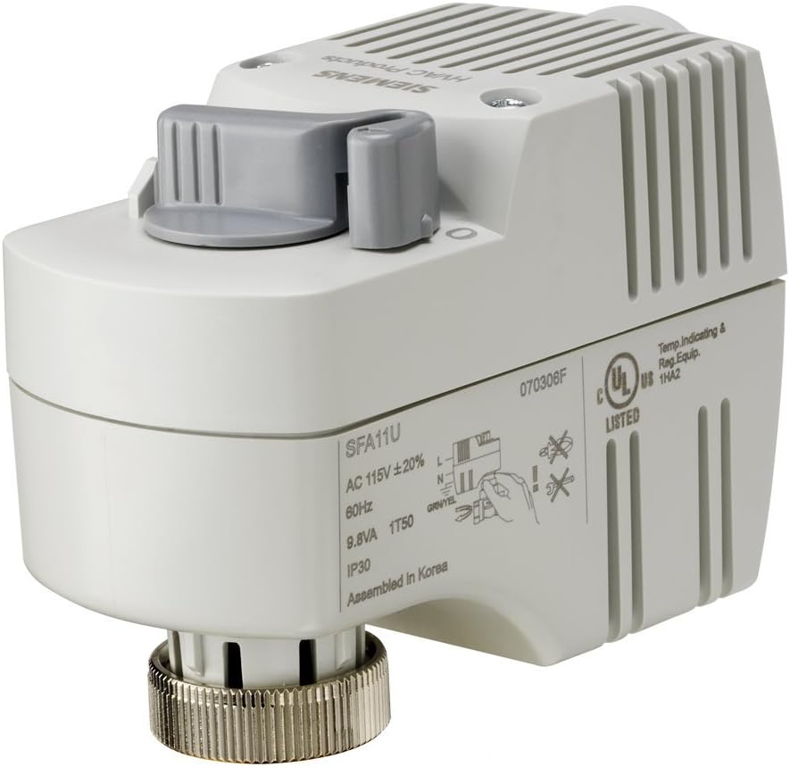 Siemens SFA71U Zone Valve Actuator.Nc,24V, On/Off,