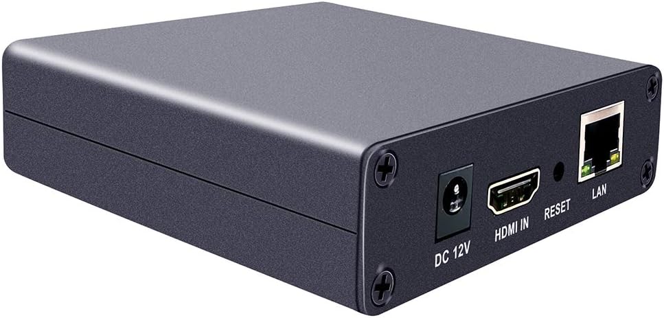 ISEEVY H.265 H.264 HDMI Video Encoder HDMI to IP Streamer for IPTV Live Stream Broadcast Support RTMP RTMPS RTSP RTP UDP HTTP FLV HLS TS SRT and Live Platforms