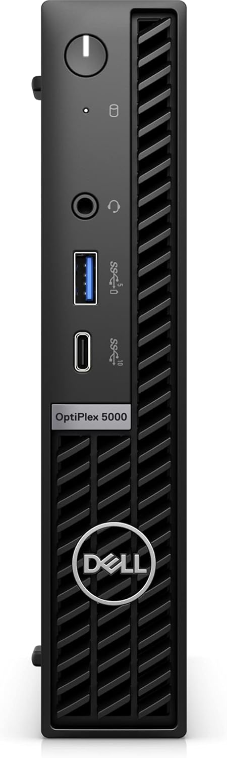 Dell Optiplex 5000 Micro Tower Desktop (2022) | Core i5-12500T – 9TB SSD Hard Drive – 32GB RAM | 6 cores @ 4.4 GHz Win 11 Pro Black