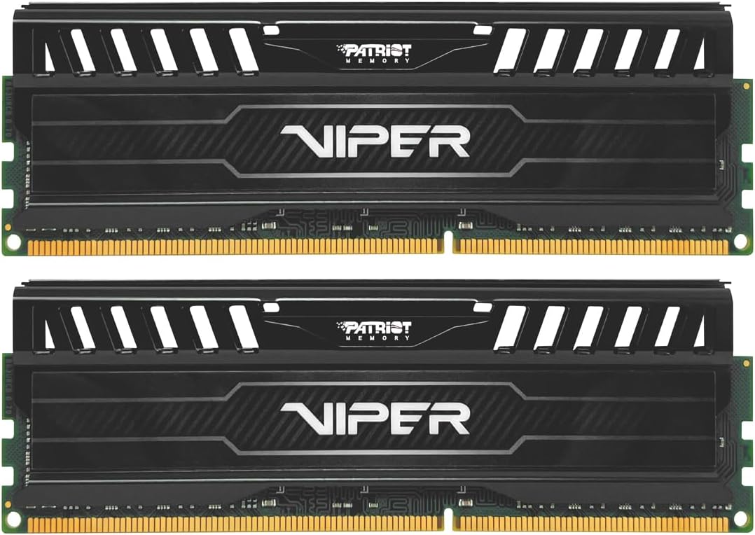 Patriot Memory 16GB(2x8GB) Viper III DDR3 1600MHz (PC3 12800) CL9 Desktop Memory with Black Mamba Heatsink – PV316G160C9K