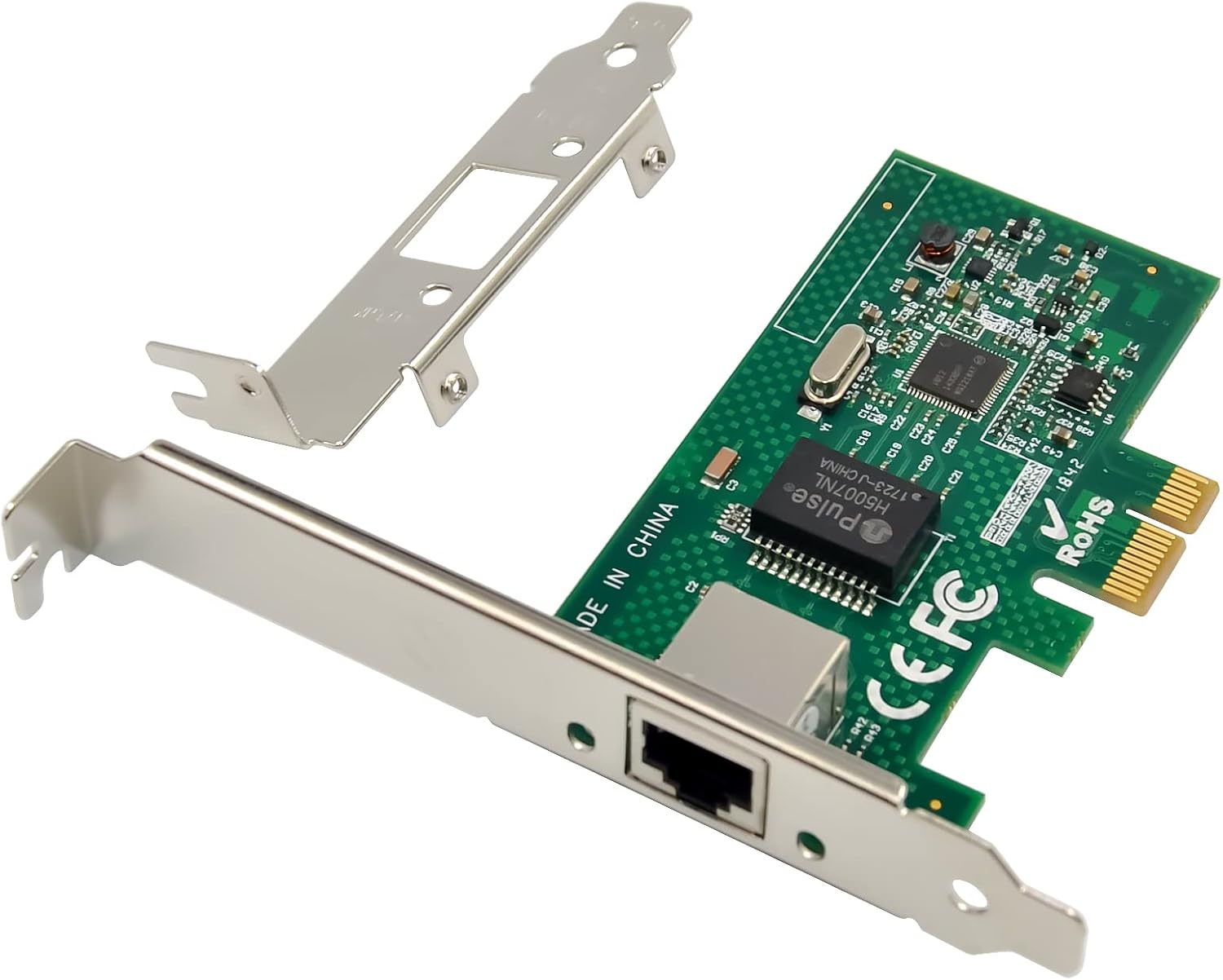 PCIe Gigabit Network Card 1000M PCI Express Ethernet Adapter with Intel I210AT LAN NIC Card for Support PXE for Windows/Windows Server/Linux(Lightning Protection Design) (ST729)