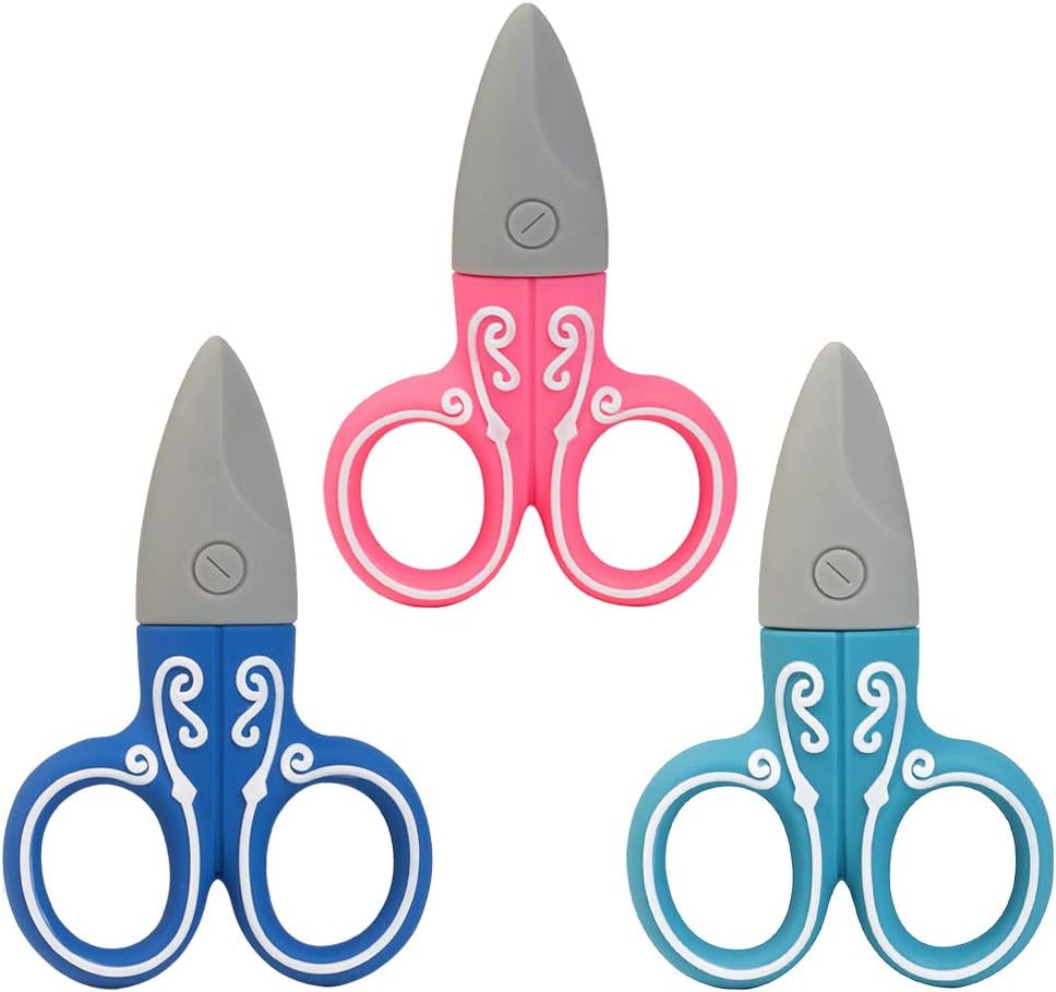 LEIZHAN Cute USB Flash Drive 32GB, 3 Pack Scissors Design Computer Memory Stick USB 2.0 Pendrive for Teachers, Students, Family and Friends