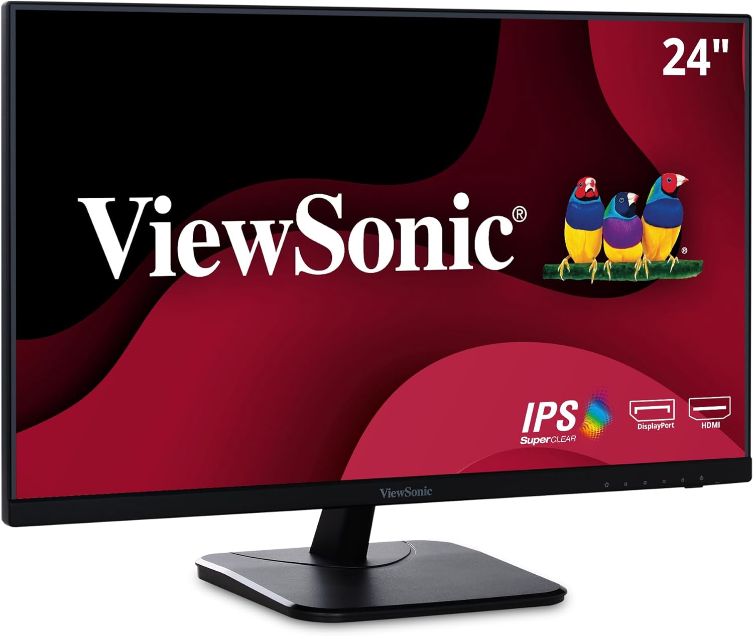 ViewSonic VA2456-MHD 24 Inch IPS 1080p Monitor with 100Hz, FreeSync, HDMI, DisplayPort and VGA Inputs for Home and Office