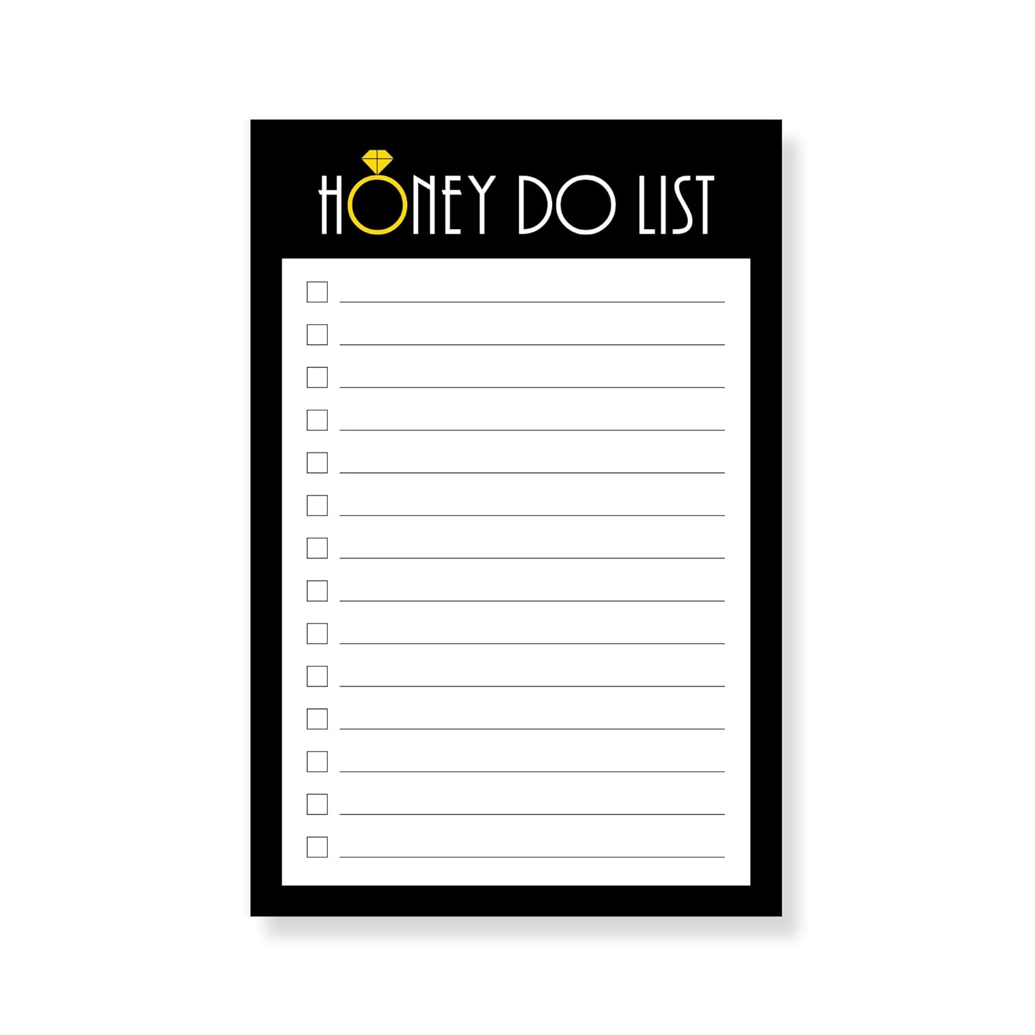 NoteworthyDesigns Honey Do List Notepad, Gag Gift for Men, Husband Chore Chart, Honey to Do List, Chore List for Adults, Retirement Ideas for Men, Things to Do Pad, 4 x 6 inches