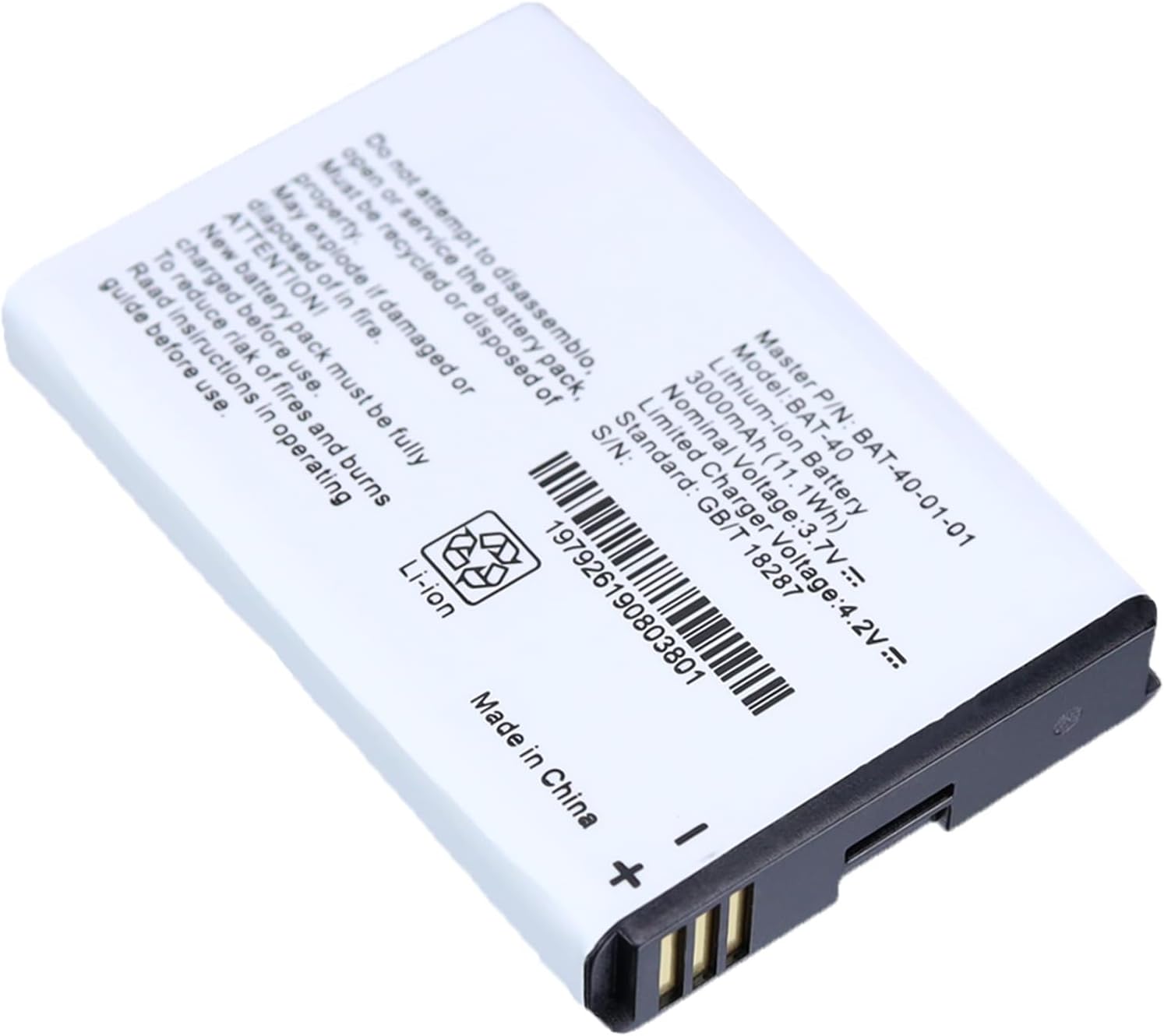 BAT-40 Battery, Replacement BAT-40 Lithium-ion Battery for AT&T IFWA-40 IFWA40 Mobile Hotspot Long Endurance Zero Cycle Battery