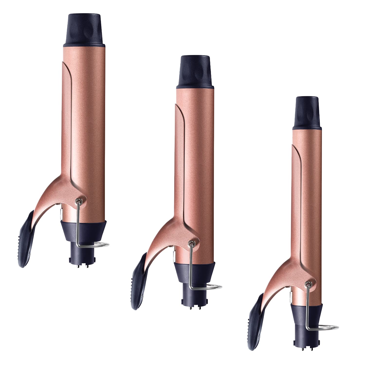 SUTRA Interchangeable Styler Attachments – Spring Curler, Waver, and Clipless Wand Attachment Options, Rose Gold