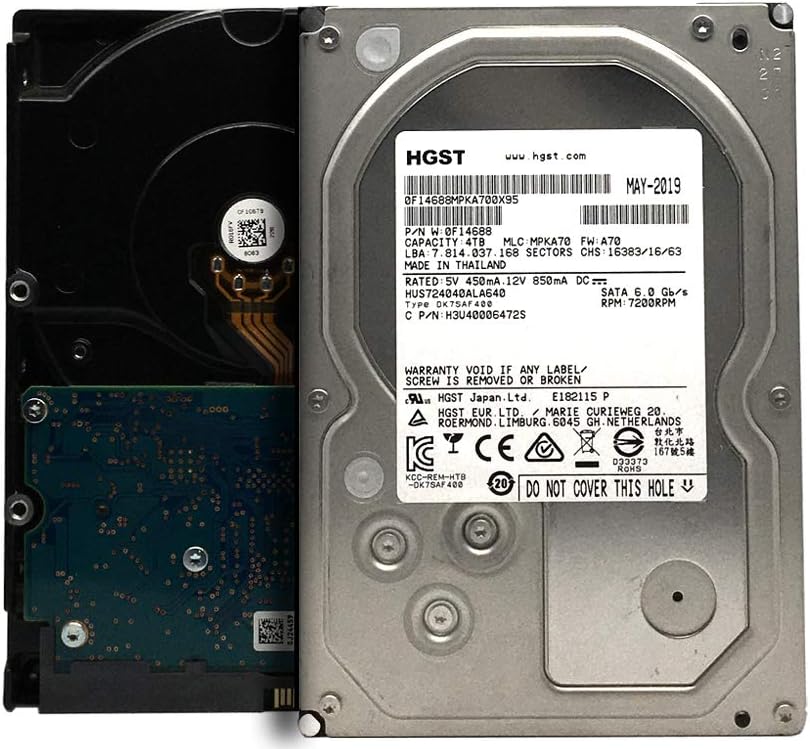 HGST Ultrastar 7K4000 HUS724040ALA640 (0F14688) 4TB 64MB 7200RPM SATA 6Gb/s 3.5in Internal Enterprise Hard Drive – 5 Year Warranty