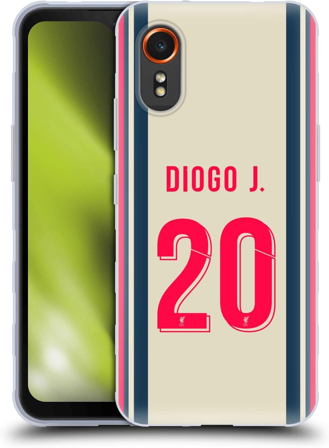 Head Case Designs Officially Licensed Liverpool Football Club Diogo Jota 2021/22 Players Away Kit Group 1 Soft Gel Case Compatible with Samsung Galaxy Xcover7 5G