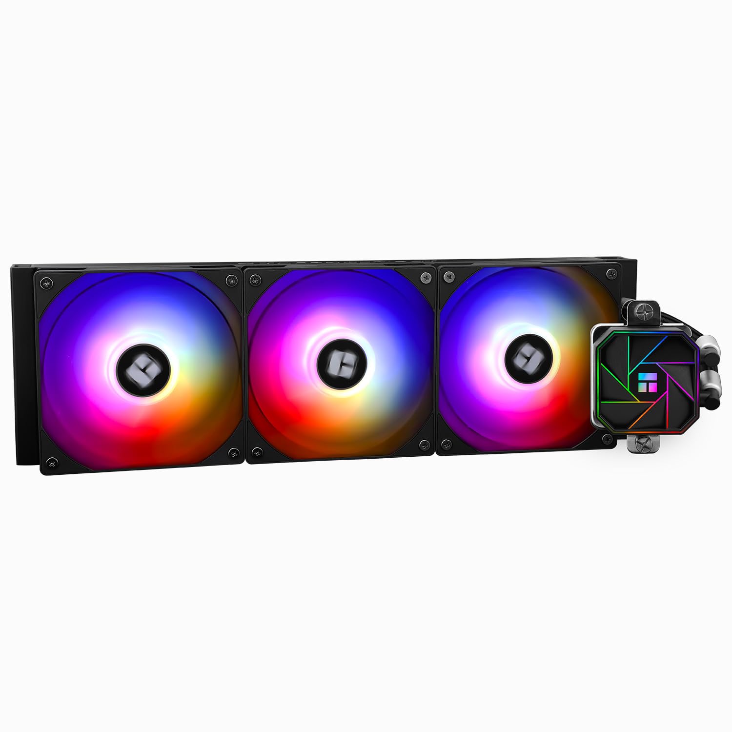 Aqua Elite 360 V3 Aio CPU Cooler, 360 Liquid Cooling Row, ARGB PWM Cooler Fans, for Intel LGA1150/1151/1155/1156/1200/2011/1700, AMD: AM4/AM5, Aio PC Cooler