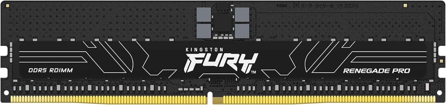 Kingston Fury Renegade Pro PnP 16GB 4800MT/s DDR5 ECC Reg CL36 DIMM Memory Overclockable ECC Registered DIMM-KF548R36RB-16