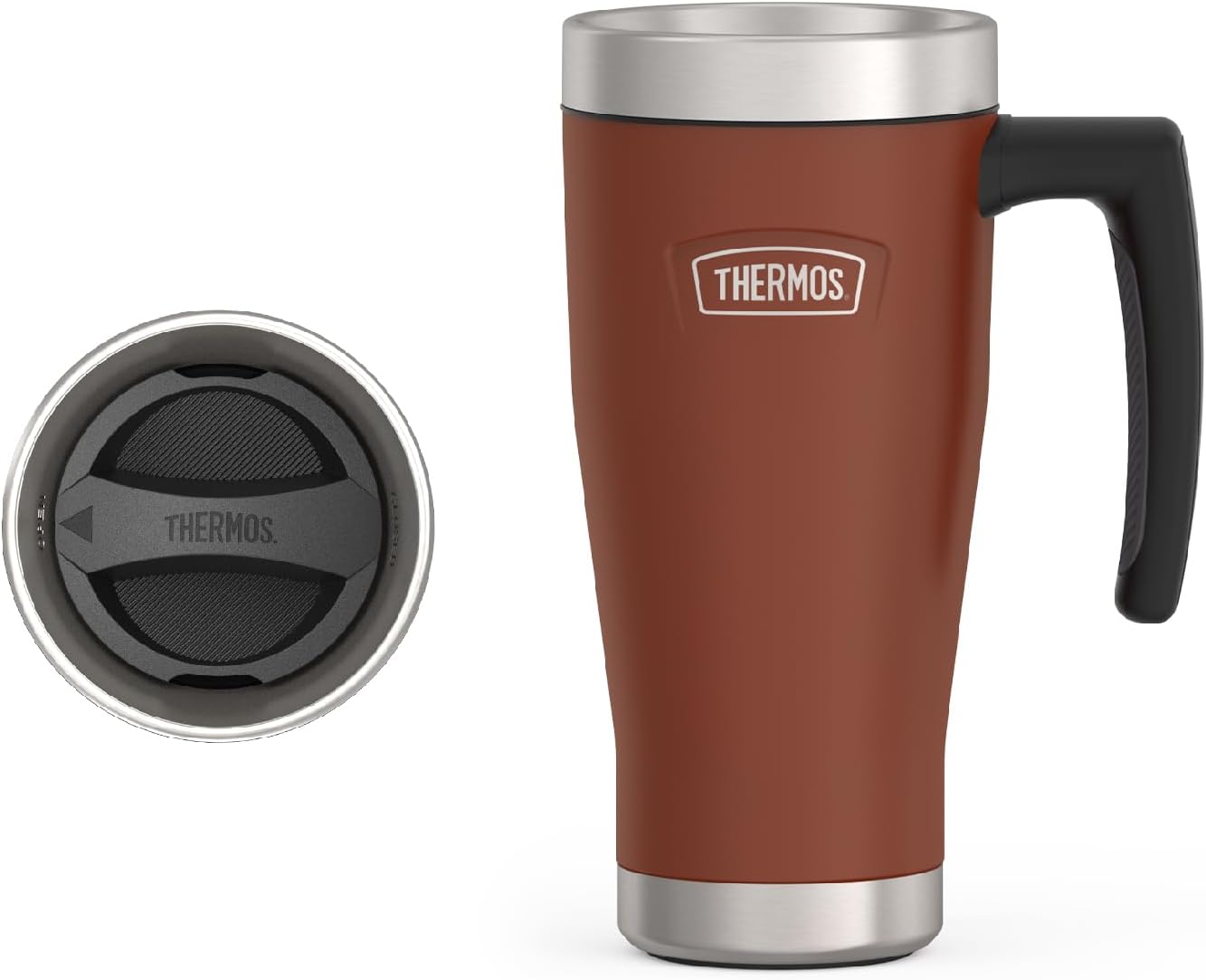 THERMOS, ICON Series, Stainless Steel Mug, Saddle, 16 oz