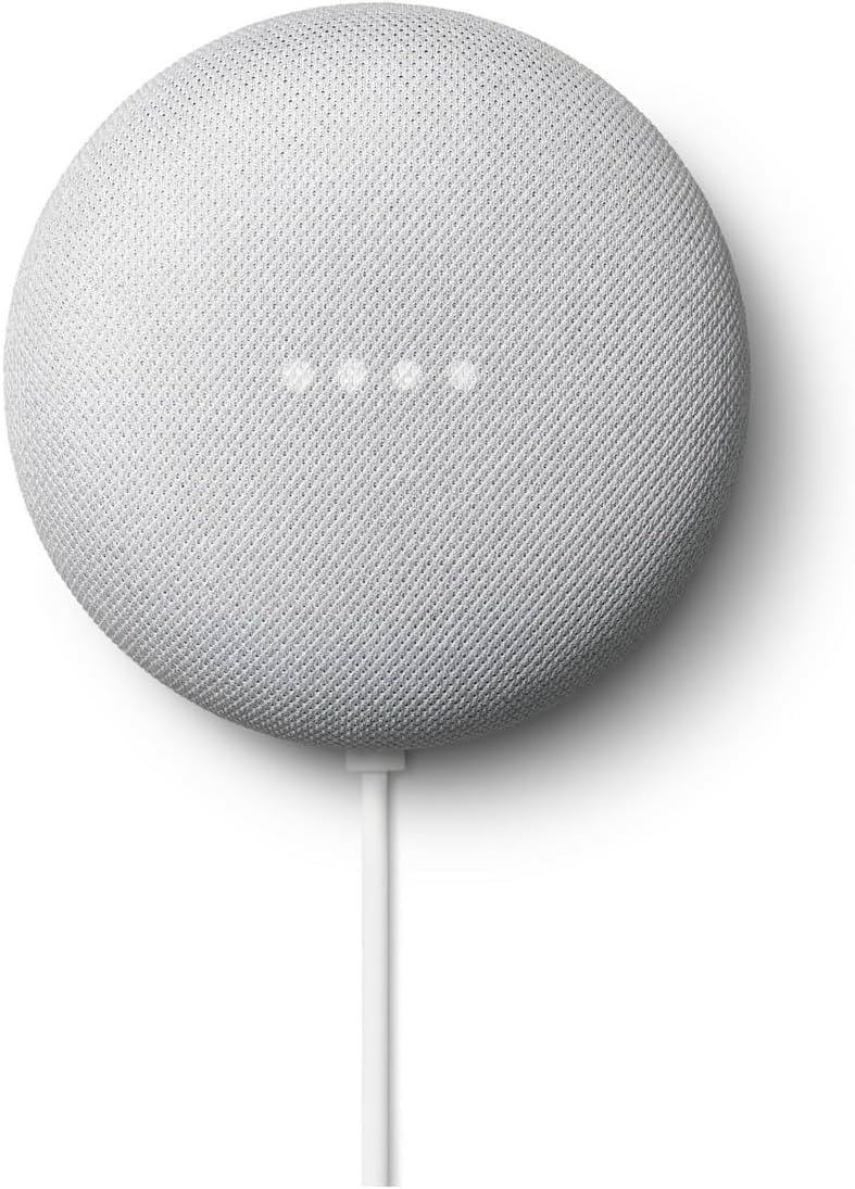 Google Nest Mini 2nd Gen – Bluetooth Speaker with English and Muliti Language Compatibility for Use Anywhere (Light Gray)