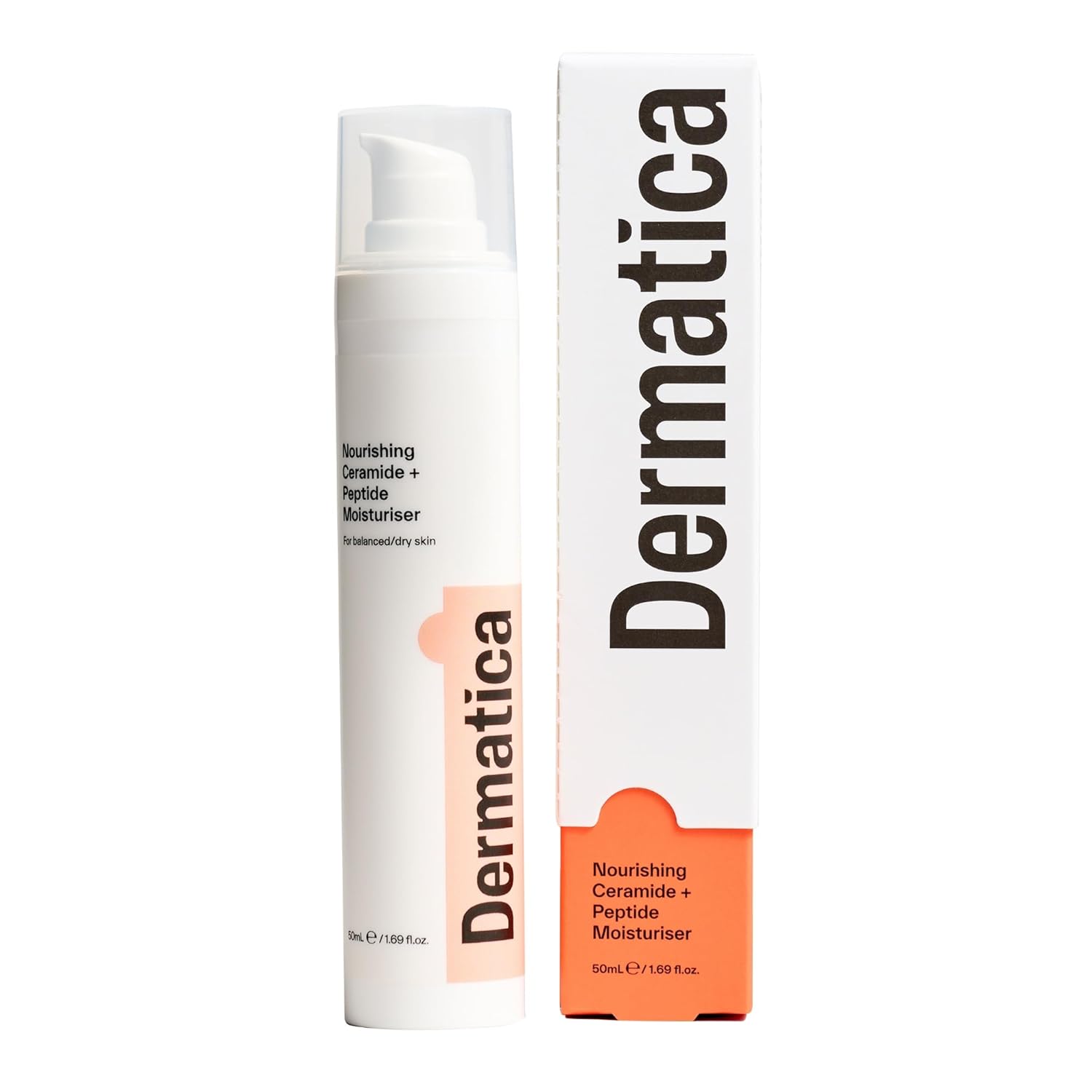 Dermatica Anti-Wrinkle Nourishing Ceramide with Peptide Moisturizer | For Anti-ageing and Skin Barrier Repair I Water Based Moisturizer with Ceramides and Glycerin | Face Moisturizer for Women and Men