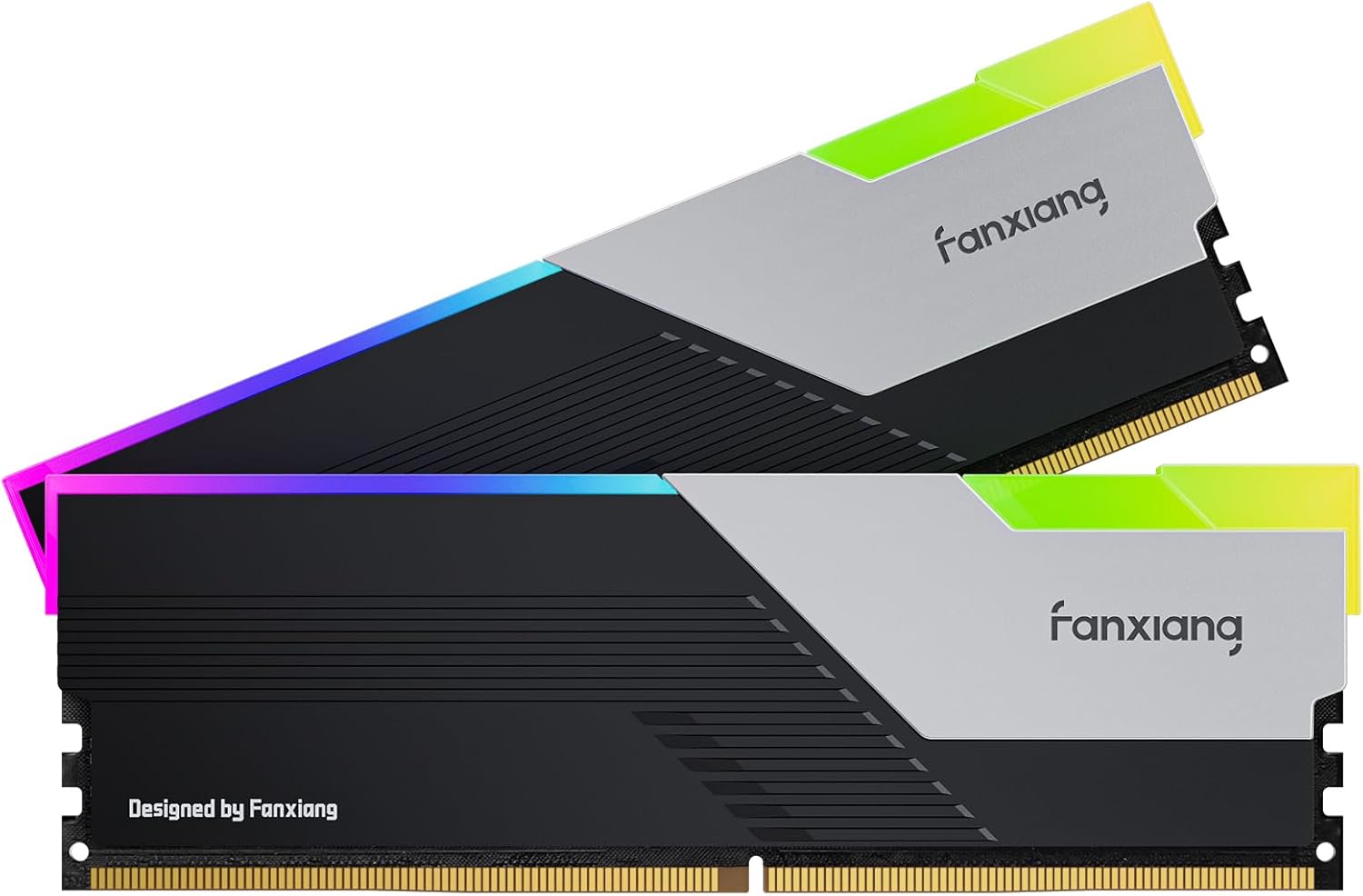 fanxiang RGB DDR5 RAM 32GB (2x16GB) 6400MHz (Intel XMP 3.0) CL40 1.35V Desktop Memory,Perfect for Gaming, Streaming, and Creative Workstations, Intel XMP & AMD Expo Ready