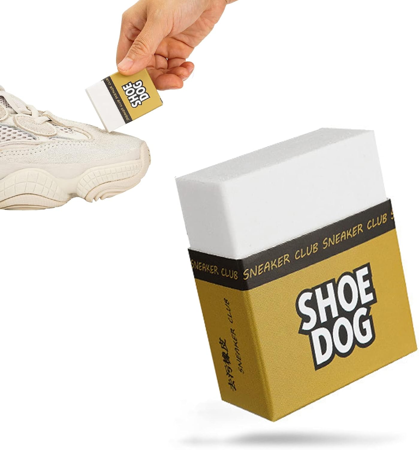 Shoe Care Cleaning Eraser, Portable Sneaker Eraser Wash Free Shoe Stain Cleaner, Rubber Block Shoe Brush Stain Remover Eraser for Clean Sneakers, Leather Shoes, Sports Shoes, Casual Shoes, Boots