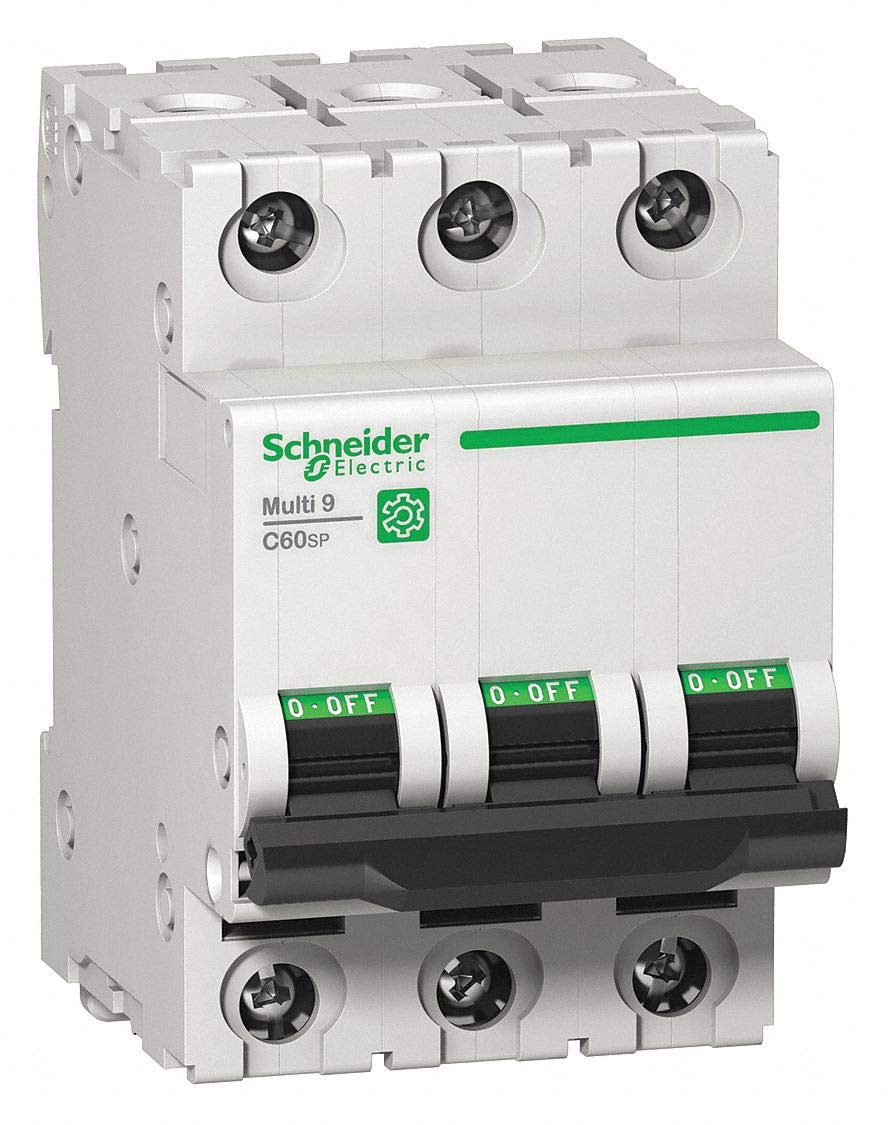 Schneider Electric Miniature Circuit Breaker, 32 Amps, Number of Poles: 3, 240VAC AC Voltage Rating