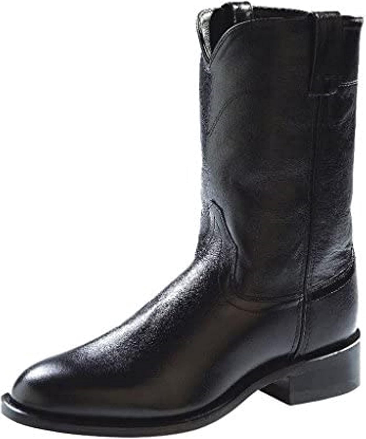 Old West Men’s Corona Calf Leather Roper Toe Joseph Pull-on Cowboy Boots Western