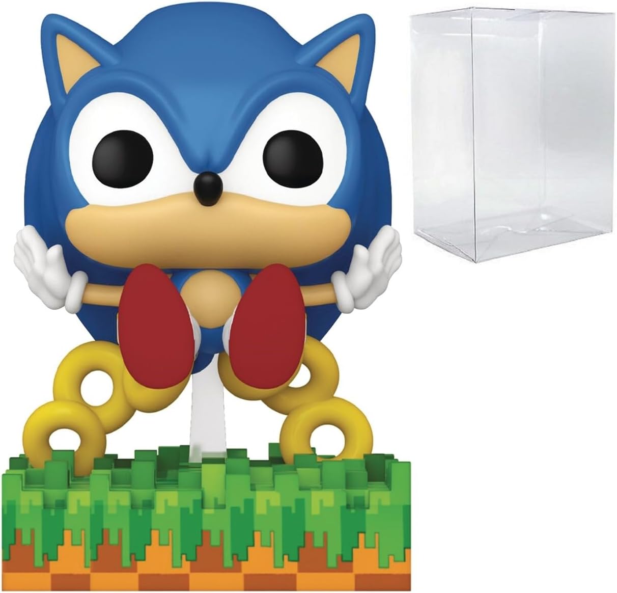 POP Games: Ring Scatter Sonic The Hedgehog PX Previews Exclusive Funko Vinyl Figure (Bundled with Compatible Box Protector Case), Multicolor, 3.75 inches, STL2479463