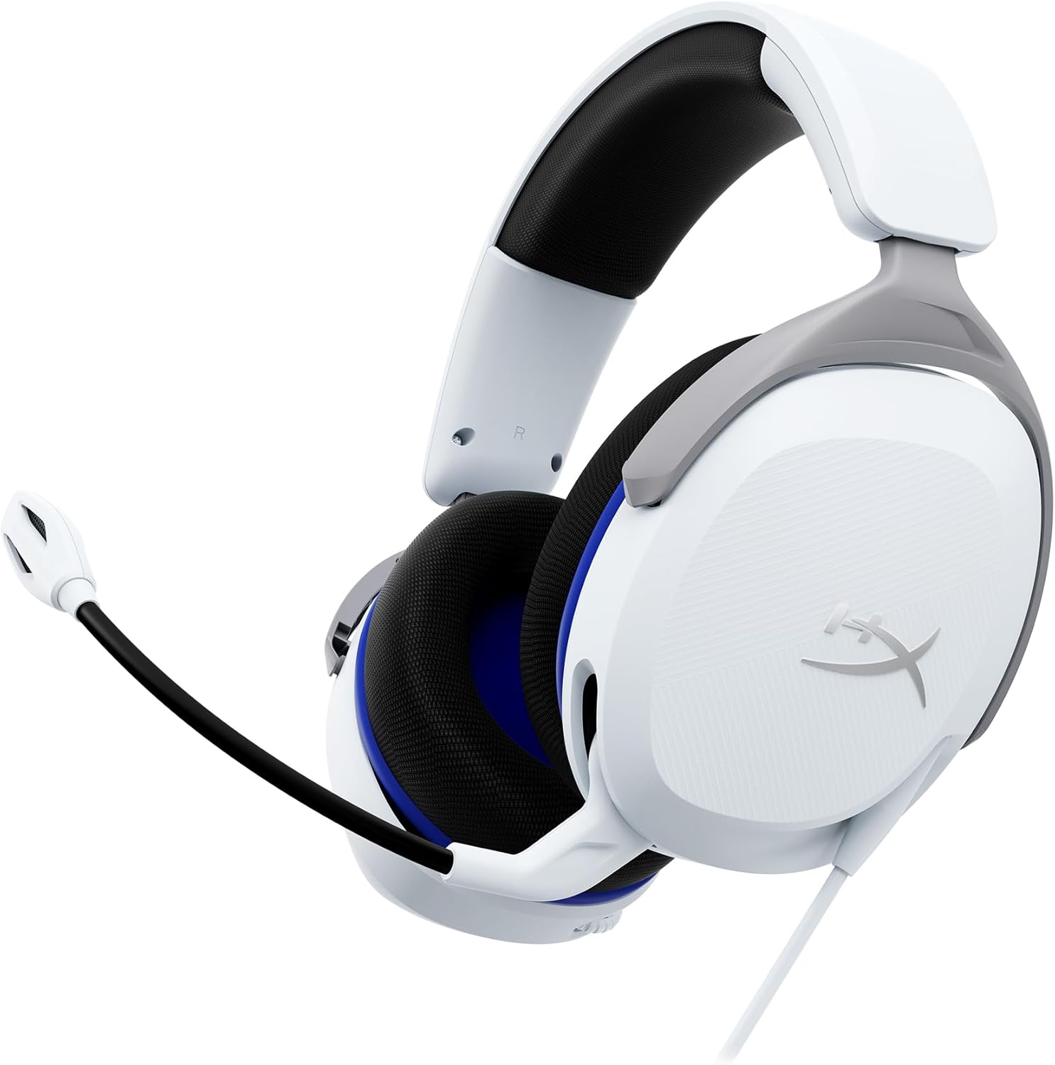 HyperX Cloud Stinger 2 Core – Gaming Headset for Playstation, Lightweight Over-Ear Headset with mic, Swivel-to-Mute Function, 40mm Drivers – White