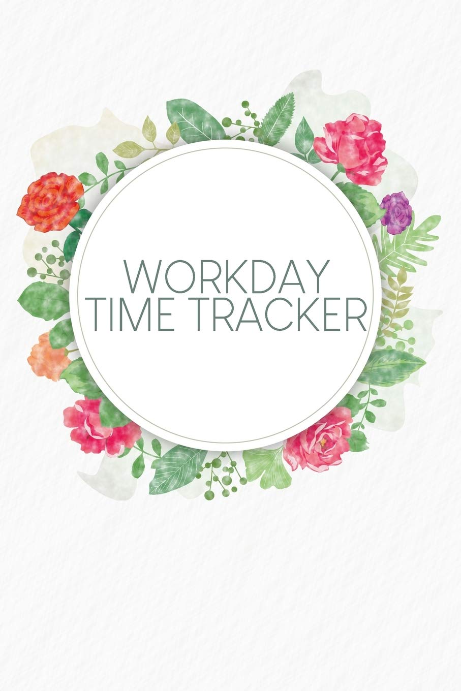 Workday Time Tracker: Weekly timesheets to complete for 2 years | Design: Watercolour Flowers