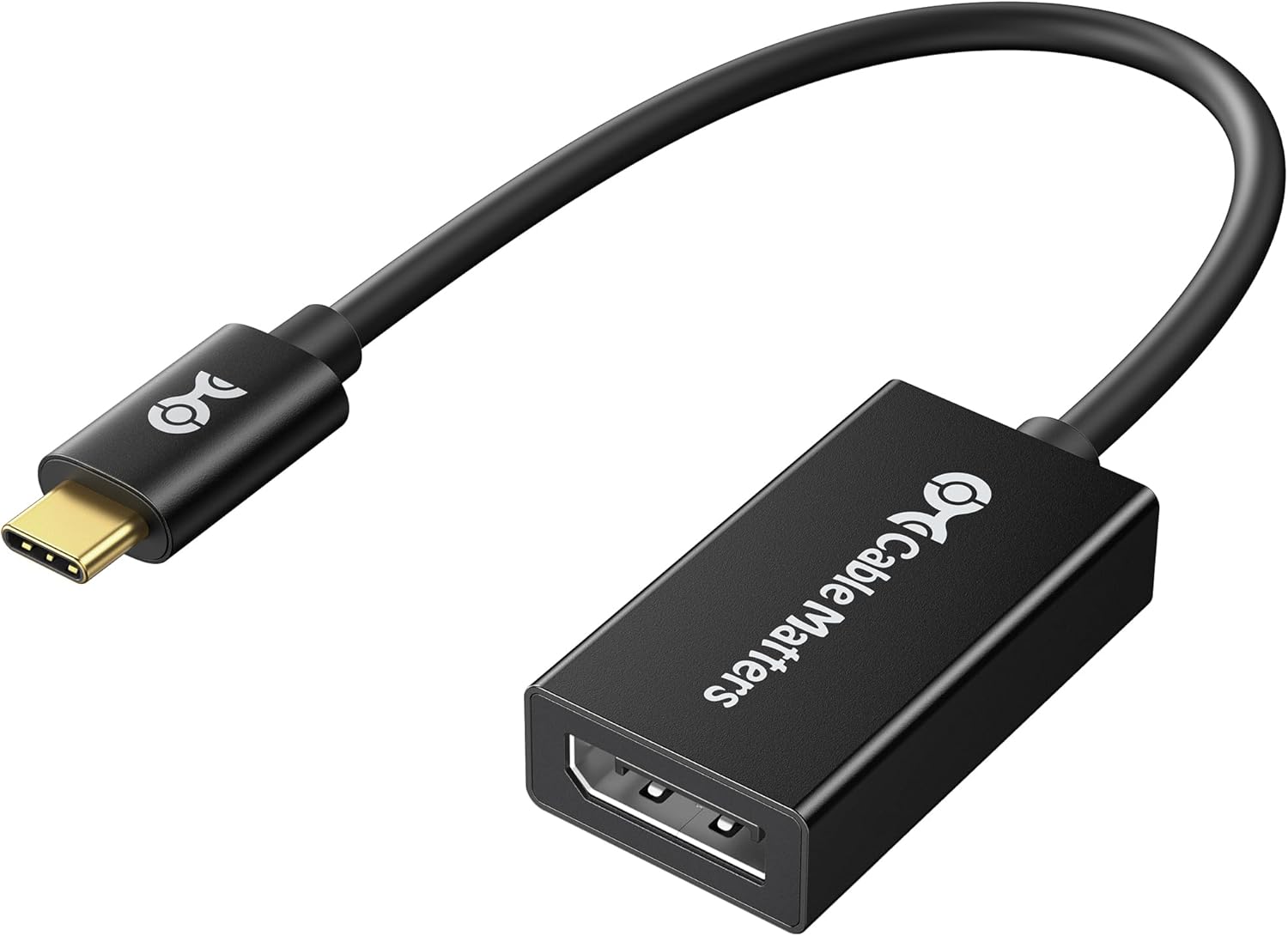 Cable Matters 32.4Gbps USB C to DisplayPort 1.4 Adapter, 4K@240hz, 8K@60hz, and HDR Support -Thunderbolt 4 / USB4 Compatible with Oculus Rift S, iPad Pro, iPhone 16/15 Pro, MacBook Pro, XPS, Surface