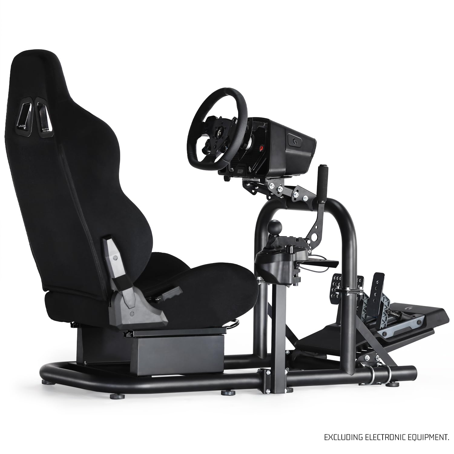 Dardoo G920 Racing Simulator Cockpit with Seat Fits for Logitech/Thrustmaster/Fanatec G25 G27 G29 G920 G923 T300RS TX,Base for PS4,PC Steering Wheel Stand without Wheels and Pedals