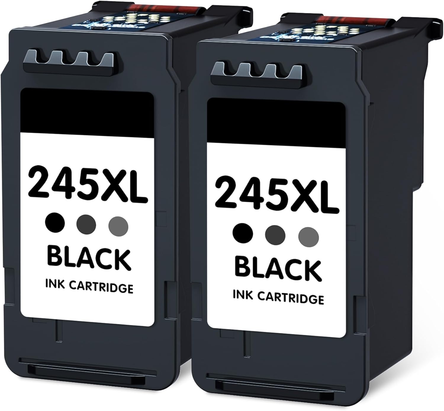 Compatible 245XL Ink Cartridges Combo Pack Replacement for Canon PG 245XL PG243 for PIXMA MX492 MX490 MG2522 MG2922 MG2520 MG2920 TS3100 TS3122 TS3300 TR4520 TR4522 IP2820 Printer(Black, 2-Pack)