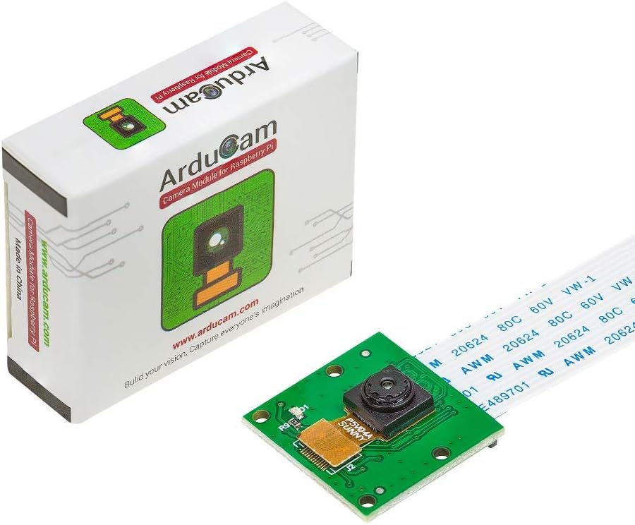 Arducam 5MP Camera for Raspberry Pi, 1080P HD OV5647 Camera Module V1 for Pi5, Pi 4, Raspberry Pi 3, 3B+, and Other A/B Series