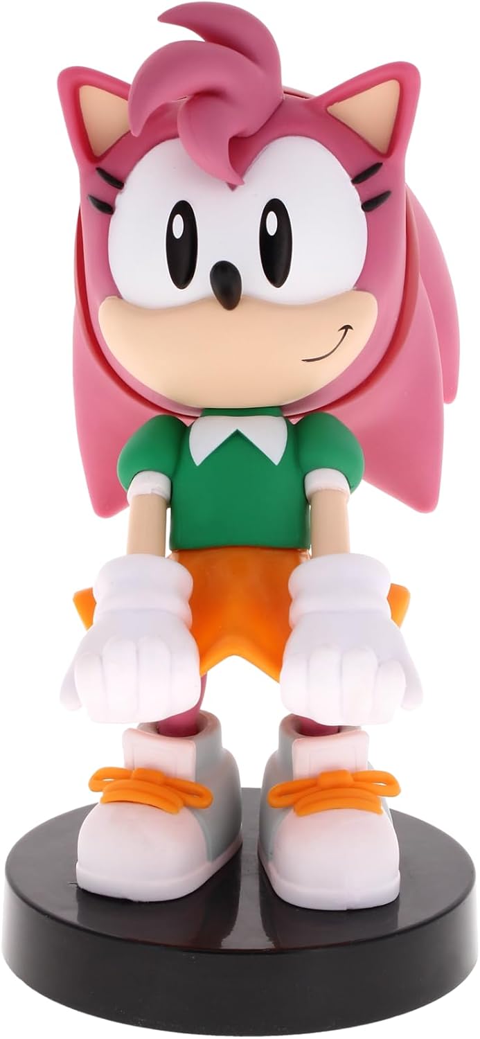 Exquisite Gaming: SEGA: Amy Rose – Original Mobile Phone & Gaming Controller Holder, Device Stand, Cable Guys, Sonic the Hedgehog Licensed Figure