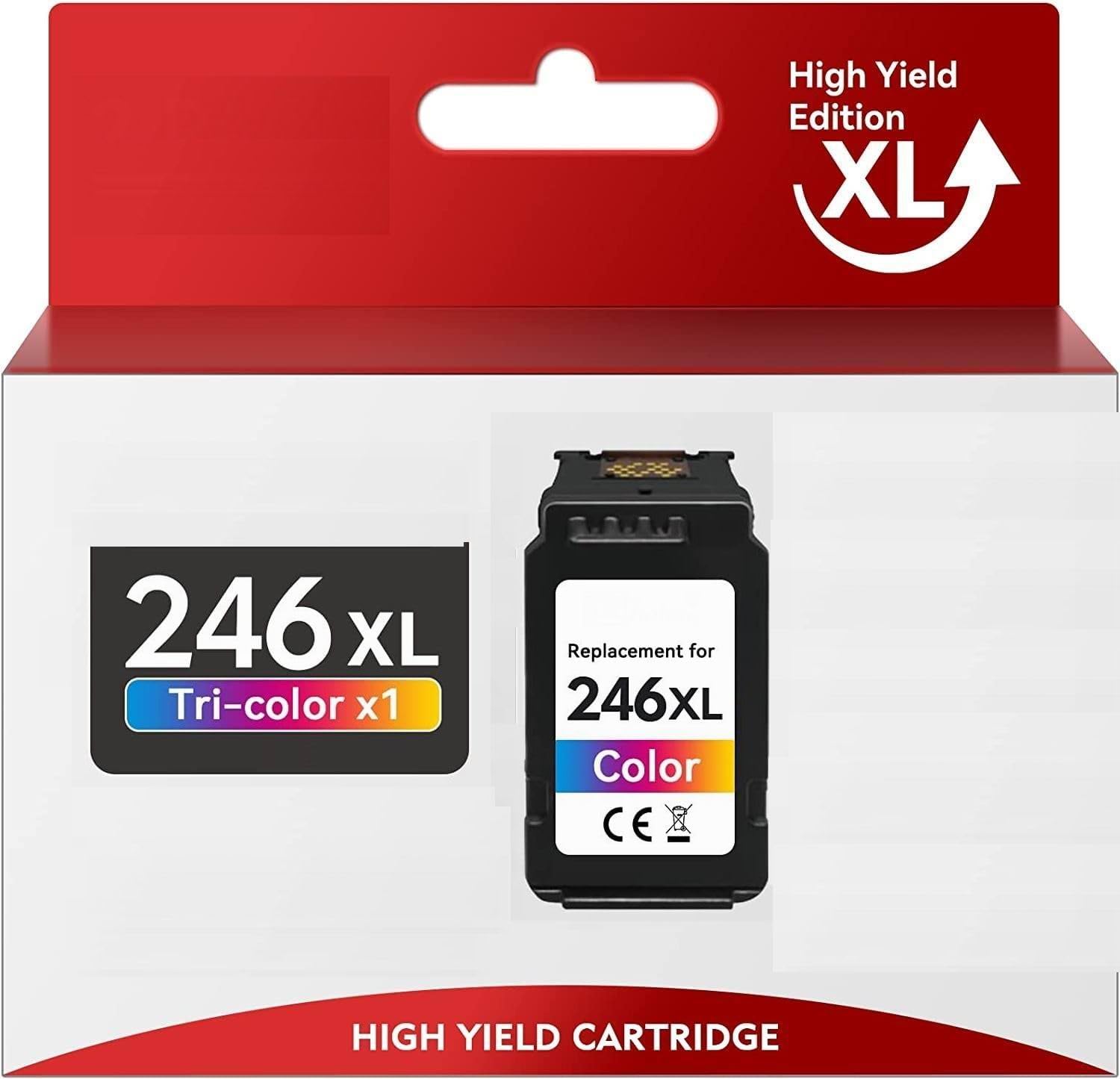 CL-246XL (1 Color) Remanufactured Printer Ink Cartridge Replacement for Canon 246 XL to use with PIXMA iP2820, MG2420, MG2924, MG2920, MX492, MG3020, MG2525, TS3120, TS302, TS202, TR4520