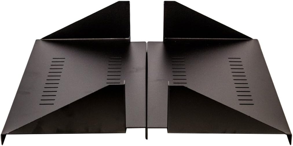 NavePoint 2U Cantilever Server Shelf Rack Mount 19 Inch 2 Piece Set Center Weighted Vented