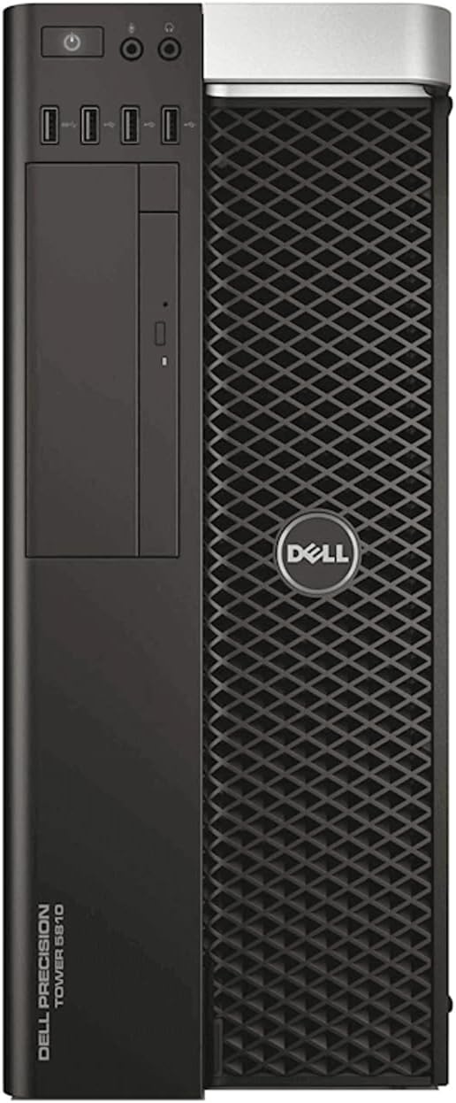 Dell Precision T5810 Mid-Tower Workstation – Intel Xeon E5-1650 v3 3.5GHz 6 Core Processor, 32GB DDR4 Memory, 512GB SSD, Nvidia Quadro K2200 Graphics Card, Windows 10 Pro. (Renewed)