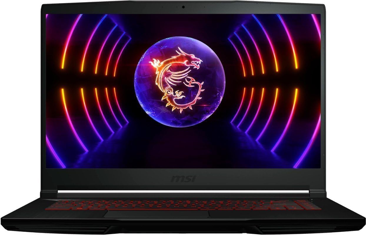 MSI Thin GF63 Gaming Laptop: Intel Core i5-12450H GeForce RTX 2050, 15.6″ FHD, 144Hz, 8GB DDR4, 1TB NVMe SSD, Type-C USB 3.2 Gen 1, Cooler Boost 5, Win 11 Home, Black