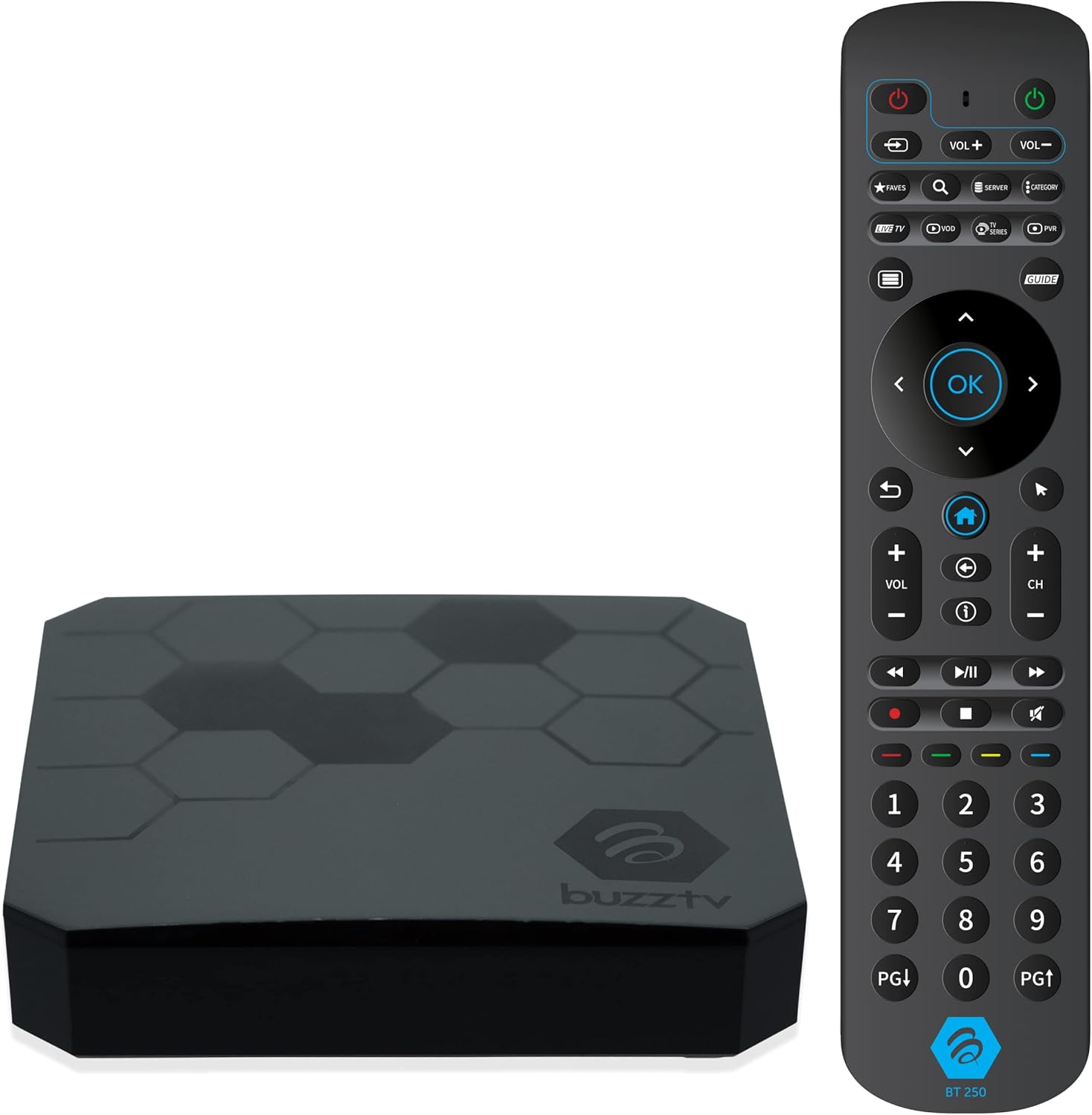 BuzzTV The Classic Android 11 TV Box, Amlogic S905X4 Quad-Core 64-bit Cortex-A55 Processor, 4GB DDR4 RAM, 64GB eMMC Storage, 4K UHD Streaming