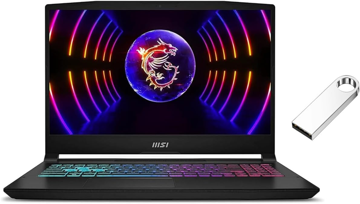 MSI Katana 15.6″ 144Hz FHD Gaming Laptop | Intel Core i7-13620H| NVIDIA GeForce RTX 4060 8GB |Backlit| Black | 16GB RAM DDR5 | 1024GB SSD | Windows 11 Home |Bundle with 64GB USB Flash Drive