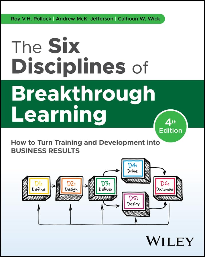 The Six Disciplines of Breakthrough Learning: How to Turn Training and Development into Business Results