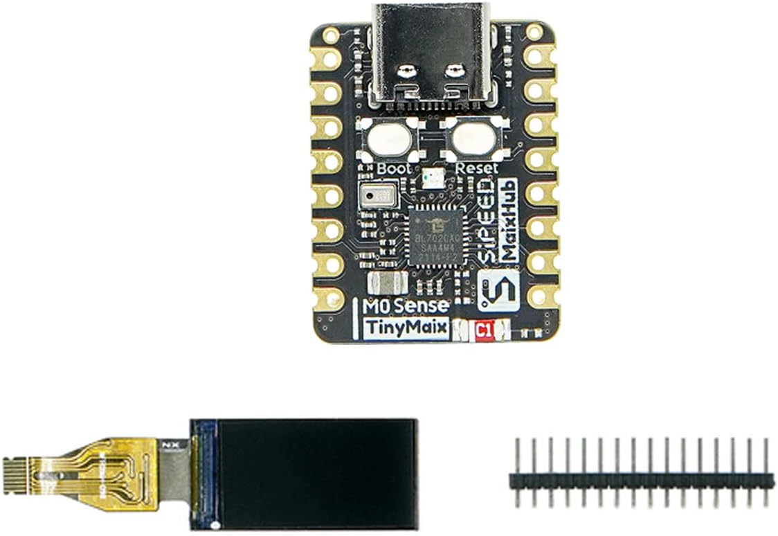 Sipeed M0sense tinyML RISC-V Tiny fingertip AIOT Development Board Based on 32 bits RISC-V BL702 MCU with FPU Onboard 2Mbps BLE and 2.4Ghz Bluetooth V5.0 Support FreeRTOS System