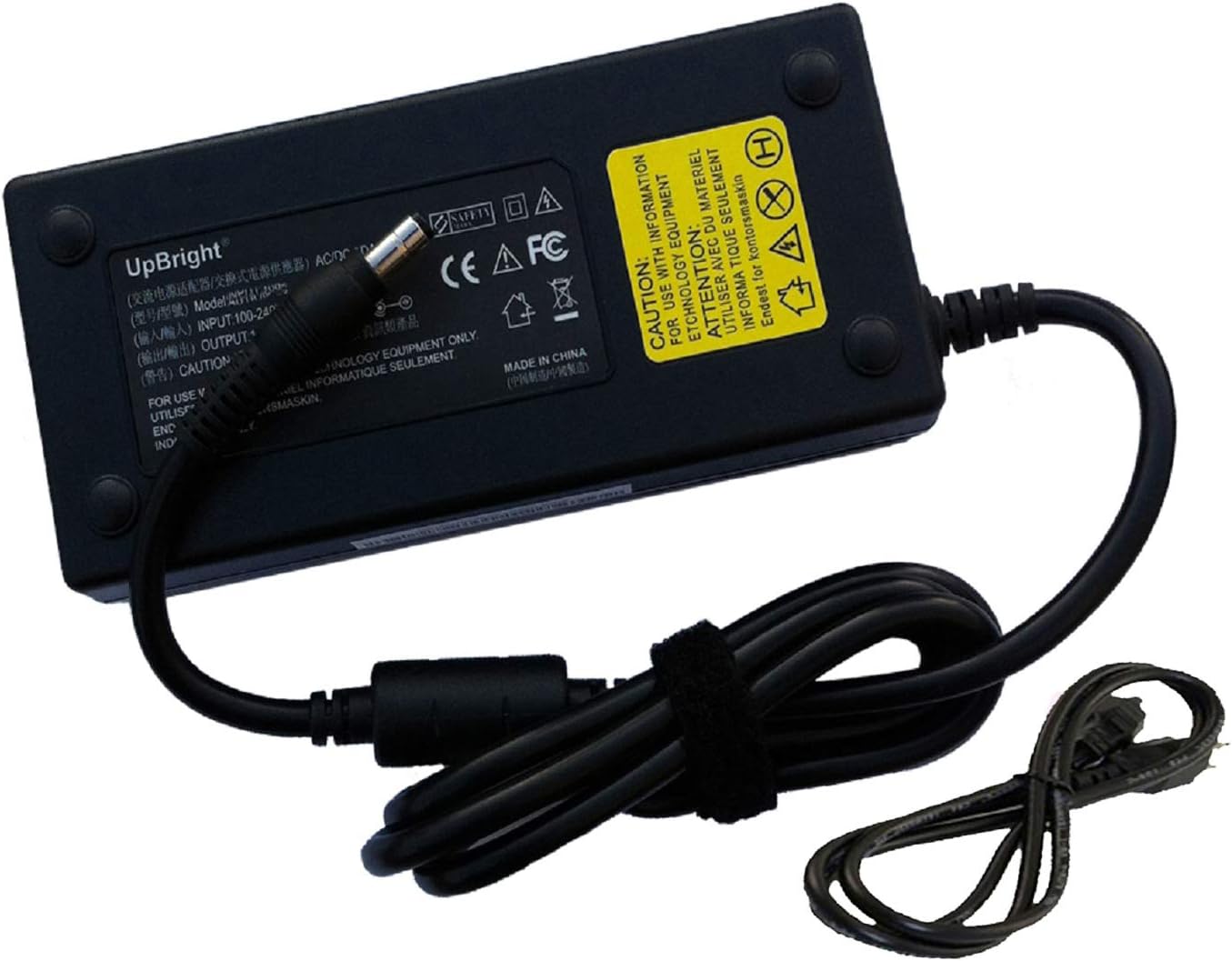 UpBright 12V AC/DC Adapter Compatible with Drobo 5N 5D DR-5N-1P11 DRDS4-A DRDS4A21 DR5D DR-5D-1P11 DRDR5-A DRDR5A DRDR5A21 NAS DAS Storage Array 5 N D 5 Bay HDD 10A 12.5A 120W 150W Power Supply Cord