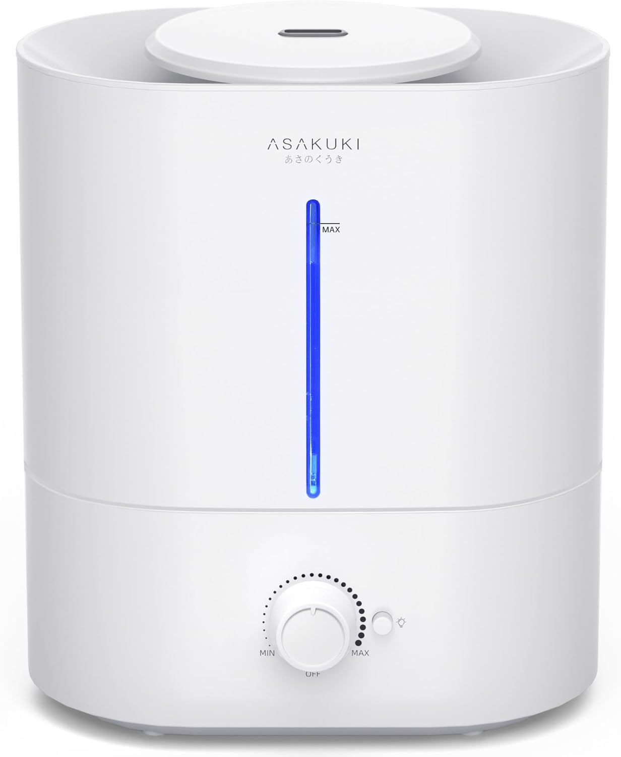 ASAKUKI Humidifiers for Bedroom Large Room, 4L Top Fill Cool Mist Humidifiers for Home, Baby Nursery & Plants, Quiet Room Humidifier with Diffuser, Night Light, Auto Shut Off, Easy Clean, 40H Runtime