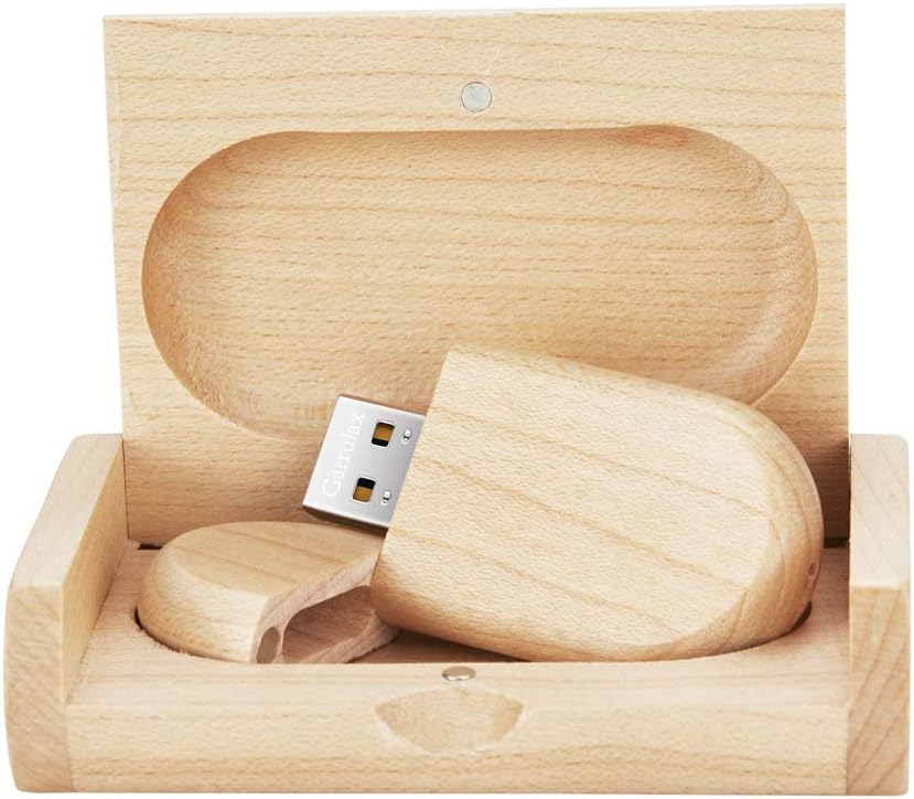 USB Flash Drive, Wooden 8GB / 16GB / 32GB USB2.0 USB Memory Stick Date Storage Pendrive Thumb Drive(32GB, Ellipse Maple)