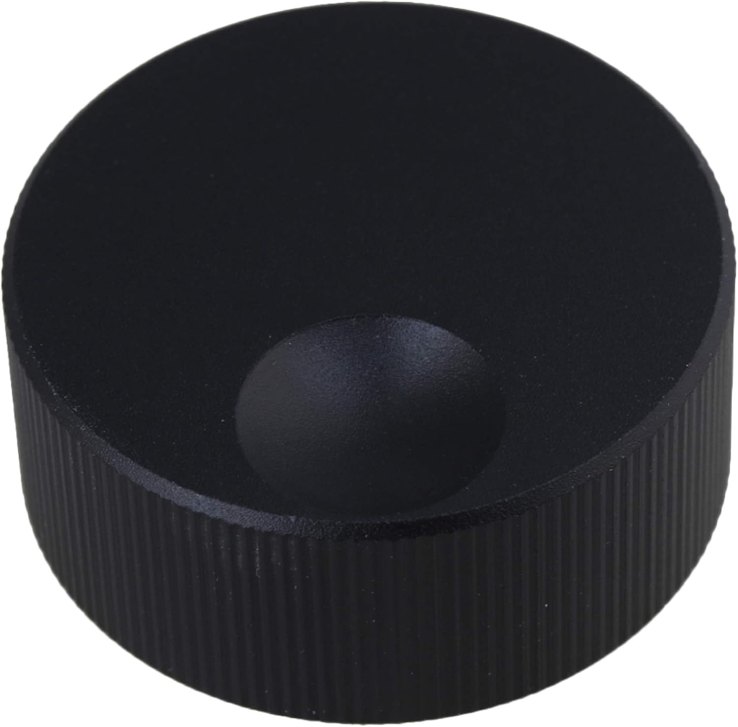 Yibuy 32x13mm Black Aluminum Sound Amplifier Audio Volume Fine-tuning Knob Rotary Control Knob 6mm Diameter