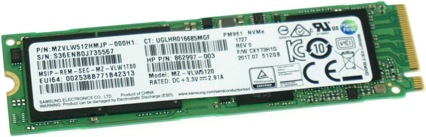 SSD for HP Zbook 15 G4 PM961 M.2 256GB SSD Hard Drive 862996-001