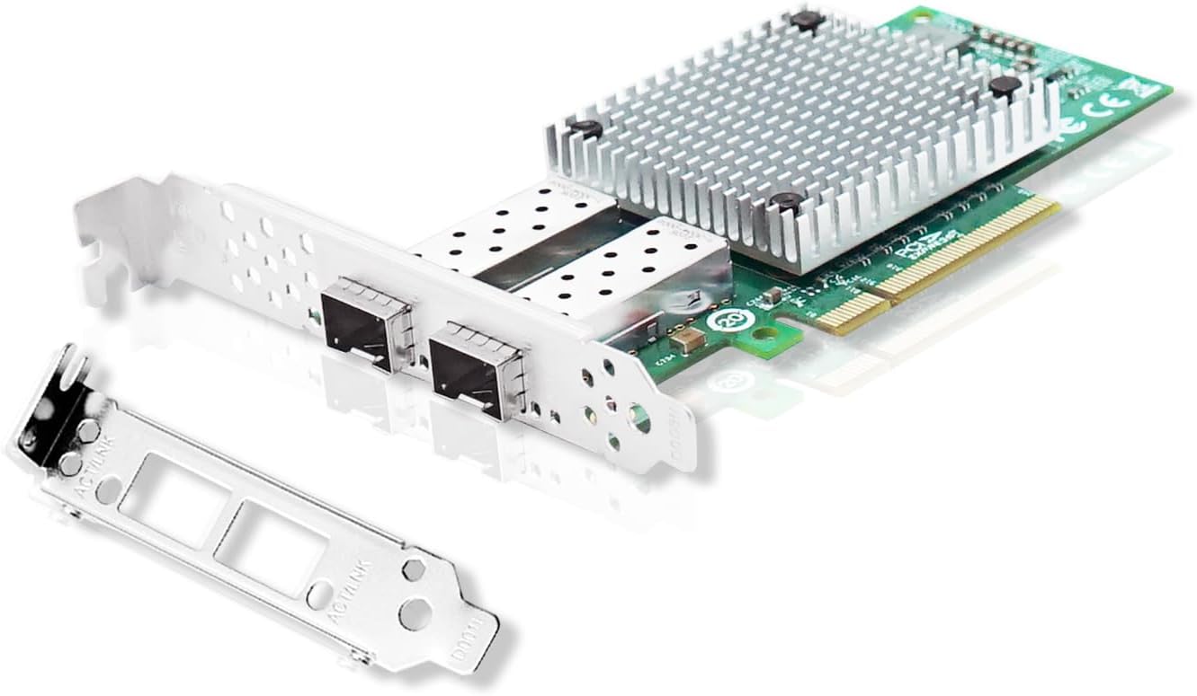 10Gb PCI-E Network Card, Dual SFP+ Port,with Original Intel X710 Chipset,PCI Express 3.0 X8,Ethernet Converged Network Adapter Support Windows Server/Linux/VMware Compare to Intel X710-BM2/X710-DA2