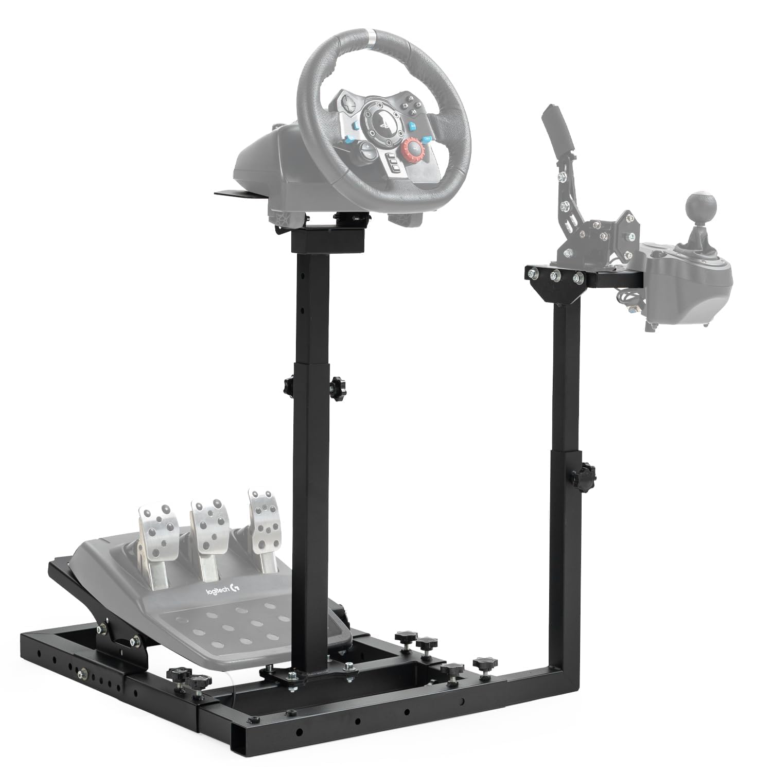 Anman G29 Racing Wheel Stand Fit for Logitech G920 G923 G27,Thrustmaster T150 T248 T300RS TMX,Fanatec Driving Simulator Cockpit Gravity Upgrade,Steering Wheel Pedal Seat Not Included